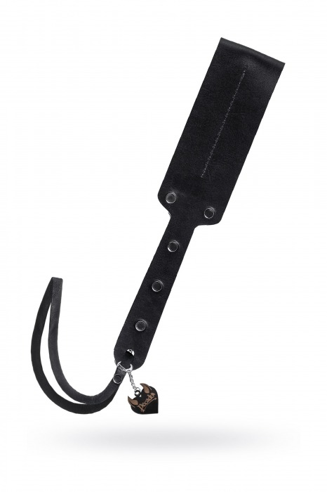 Черный кожаный пэддл - 32 см. - Pecado - купить с доставкой в Ноябрьске