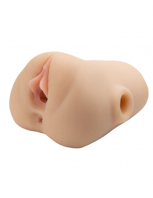 Телесный мастурбатор с вибрацией Double Pounder Vibrating Squeeze Stroker - Pipedream - в Ноябрьске купить с доставкой