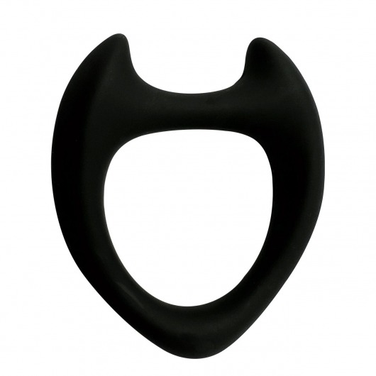 Черное эрекционное кольцо с рожками Wooomy Toro M - Adrien Lastic - в Ноябрьске купить с доставкой