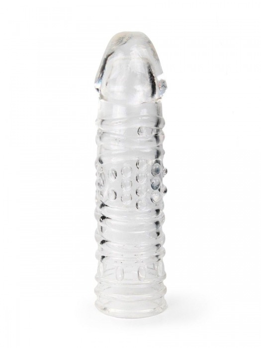 Прозрачная закрытая насадка на пенис - 17 см. - Sex Expert - в Ноябрьске купить с доставкой