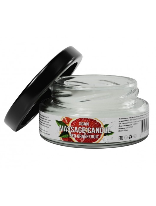 Массажная свеча «Красный грейпфрут» - 50 мл. - SGAN - купить с доставкой в Ноябрьске