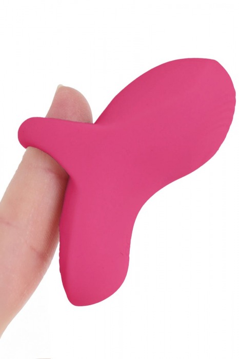 Розовый сенсорный вибромассажёр на палец Fuzu Sensa - Fuzu