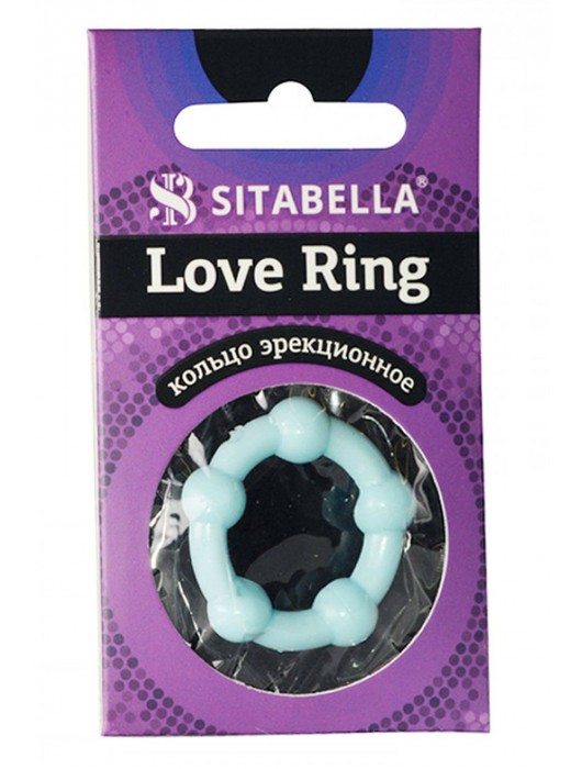 Цветное эрекционное кольцо Love Ring с бусинами - Sitabella - в Ноябрьске купить с доставкой