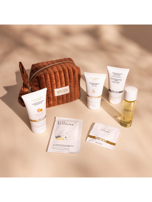 Набор YESforLOV La Trousse Enchantée в коричневой косметичке - YESforLOV - купить с доставкой в Ноябрьске