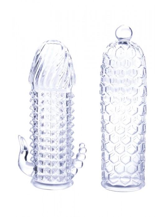 Набор из 2 прозрачных насадок на член Seductive Tickler Sleeves Set - NMC - в Ноябрьске купить с доставкой