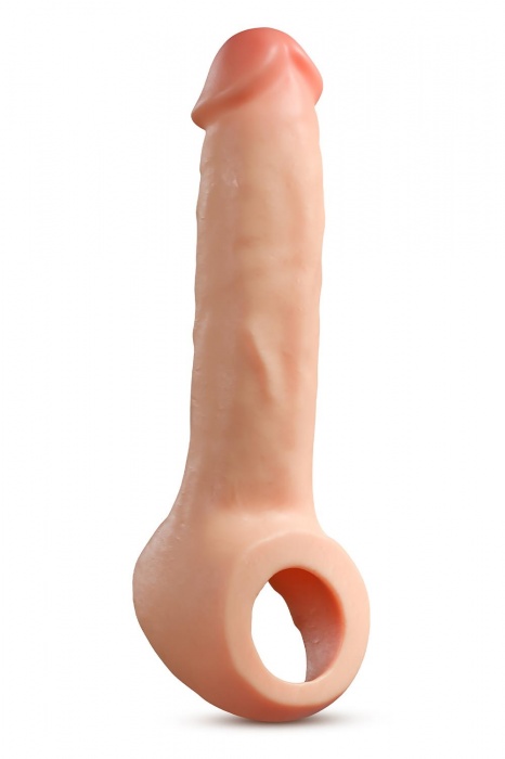 Телесная насадка-удлинитель Thrive 8.75 Inch Realistic Penis Extender Sleeve - 22,2 см. - Blush Novelties - в Ноябрьске купить с доставкой
