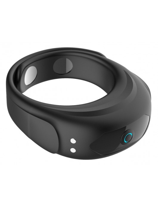 Черное эрекционное виброкольцо на ремешках - Boys of Toys - в Ноябрьске купить с доставкой