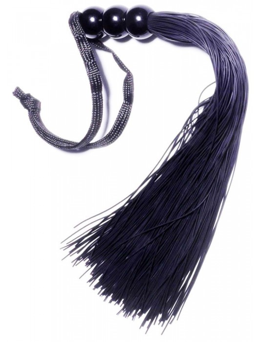 Черная силиконовая плетка - 25,4 см. - Boys of Toys - купить с доставкой в Ноябрьске