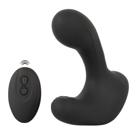 Черная анальная вибропробка с функцией расширения RC Butt Plug with 3 functions - Orion - в Ноябрьске купить с доставкой