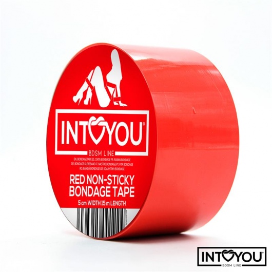 Красный скотч для фиксации Non-Sticky Bondage Tape - 15 м. - Intoyou - купить с доставкой в Ноябрьске