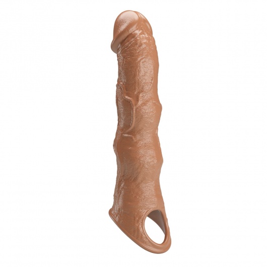 Карамельный фаллоудлинитель с 3 вставками - 28 см. - Baile - в Ноябрьске купить с доставкой