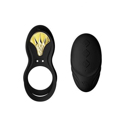 Черное эрекционное виброкольцо Bayek с пультом ДУ - Zalo - в Ноябрьске купить с доставкой