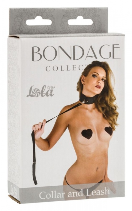 Ошейник Bondage Collection Collar and Leash One Size - Lola Games - купить с доставкой в Ноябрьске
