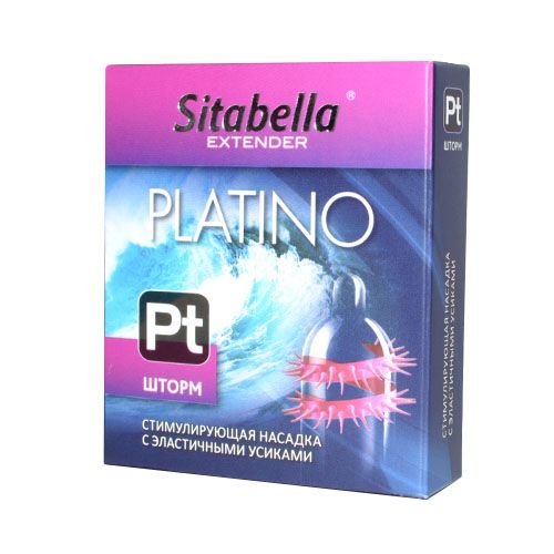 Стимулирующая насадка со спиралью из усиков Platino  Шторм - Sitabella - купить с доставкой в Ноябрьске