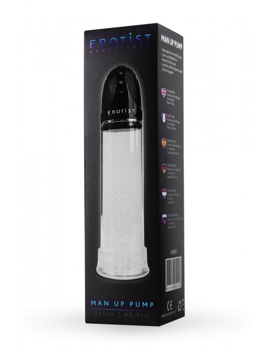 Автоматическая вакуумная помпа Man up pump - Erotist Adult Toys - в Ноябрьске купить с доставкой