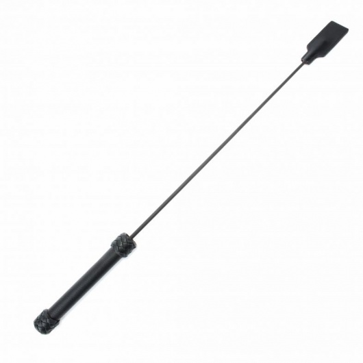 Чёрный профессиональный стек - 73 см. - БДСМ Арсенал - купить с доставкой в Ноябрьске