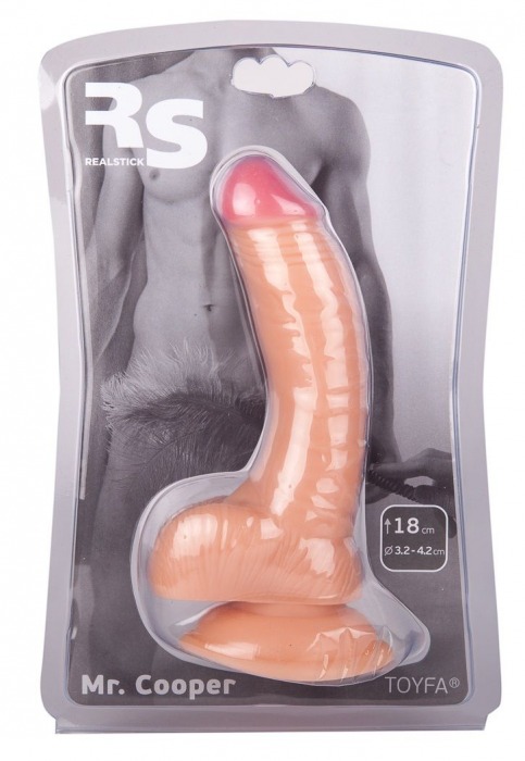 Телесный фаллоимитатор с присоской - 14,5 см. - ToyFa