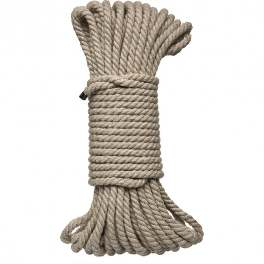 Бондажная пеньковая верёвка Kink Bind   Tie Hemp Bondage Rope 50 Ft - 15 м. - Doc Johnson - купить с доставкой в Ноябрьске