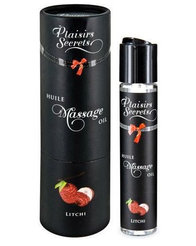 Массажное масло с ароматом личи Huile de Massage Gourmande Litchi - 59 мл. - Plaisir Secret - купить с доставкой в Ноябрьске