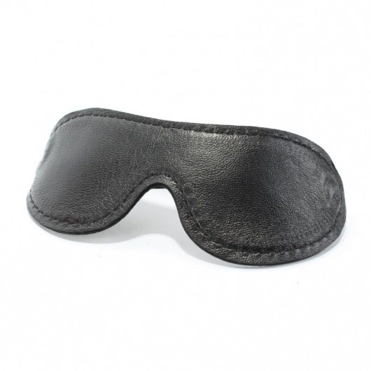 Кожаная маска на глаза - БДСМ Арсенал - купить с доставкой в Ноябрьске