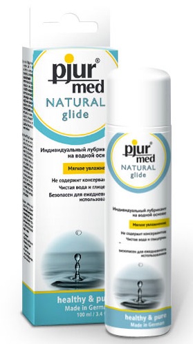 Нейтральный лубрикант на водной основе pjur MED Natural glide - 100 мл. - Pjur - купить с доставкой в Ноябрьске