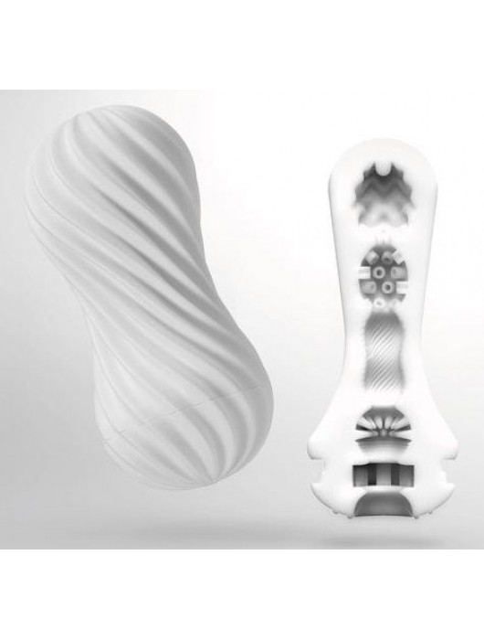 Мастурбатор FLEX Silky White с мягким рельефом - Tenga - в Ноябрьске купить с доставкой