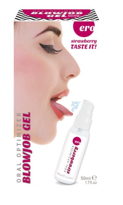 Увлажняющий гель для орального секса с ароматом клубники - 50 мл. - Ero - купить с доставкой в Ноябрьске