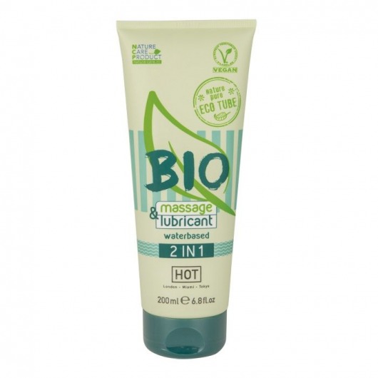 Массажный гель-лубрикант Bio 2-in-1 - 200 мл. - HOT - купить с доставкой в Ноябрьске
