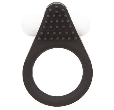 Чёрное эрекционное кольцо LIT-UP SILICONE STIMU RING 1 BLACK - Dream Toys - в Ноябрьске купить с доставкой