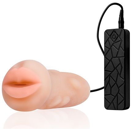 Мастурбатор-ротик с вибрацией REALSTUFF VIBRATING MASTURBATOR MOUTH - Dream Toys - в Ноябрьске купить с доставкой