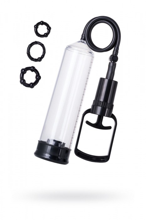 Вакуумная помпа A-toys с уплотнителем и эрекционными кольцами - A-toys - в Ноябрьске купить с доставкой