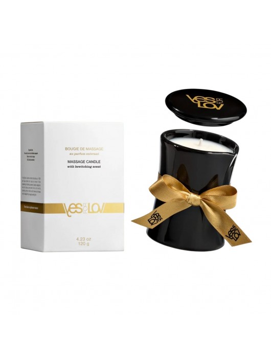 Массажная аромасвеча BEWITCHING MASSAGE CANDLE - 120 мл. - YESforLOV - купить с доставкой в Ноябрьске