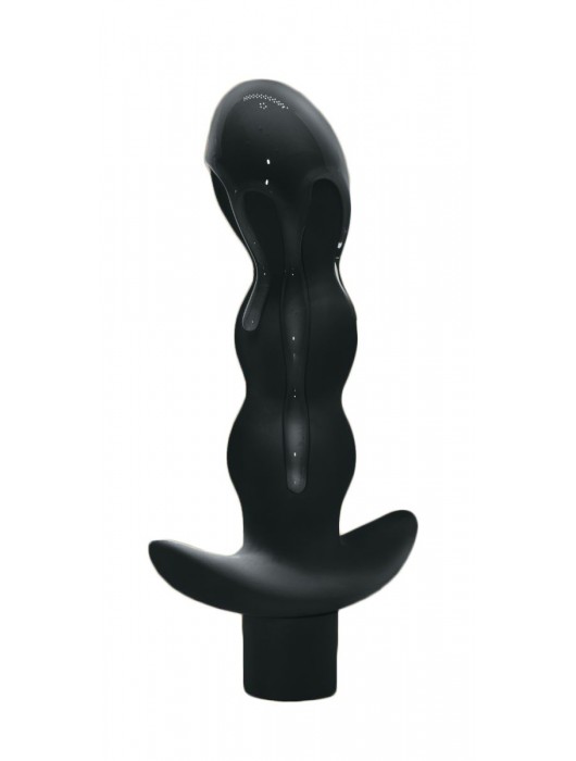 Чёрный анальный вибромассажёр Naughty - 14,5 см. - Lola Games