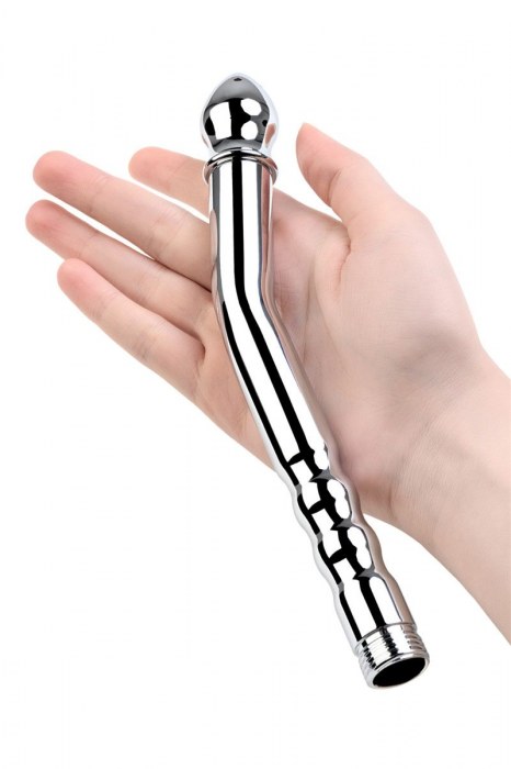 Металлический анальный душ с тремя насадками - ToyFa - купить с доставкой в Ноябрьске