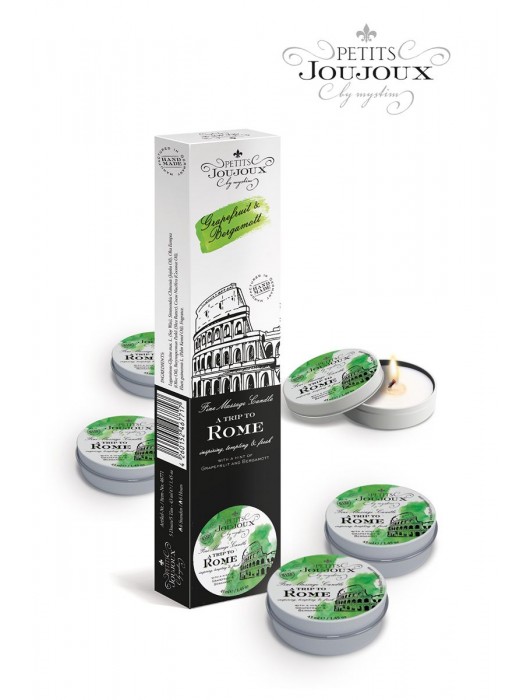 Набор из 5 свечей Petits Joujoux Rome с ароматом грейпфрута и бергамота - MyStim - купить с доставкой в Ноябрьске