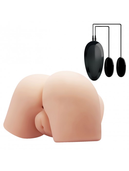 Вагина и попка с вибрацией CRAZY BULL - Baile - в Ноябрьске купить с доставкой