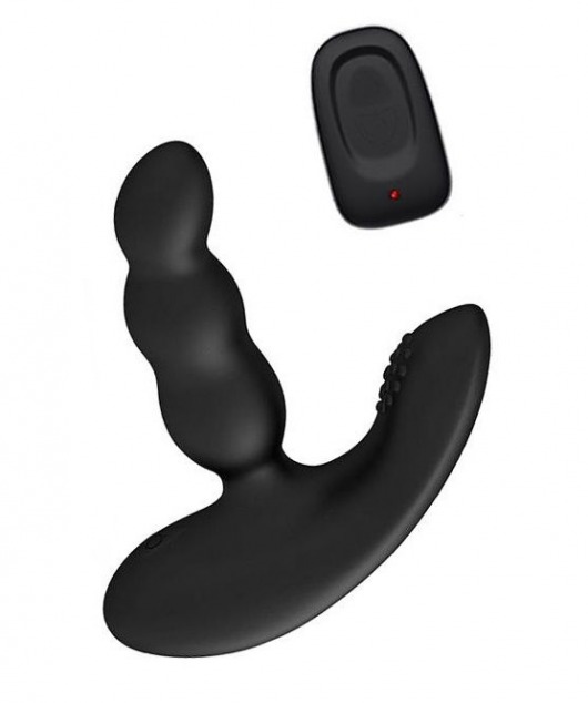 Черный силиконовый стимулятор простаты Levett Nitoc с пультом ДУ - Levett - в Ноябрьске купить с доставкой