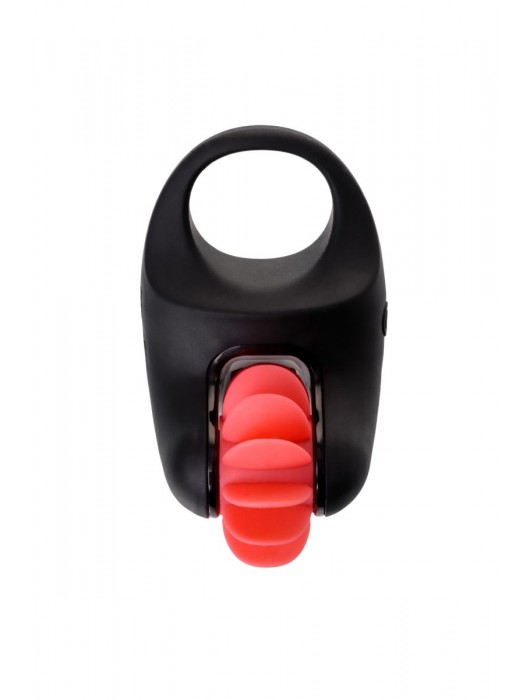 Чёрно-красное эрекционное виброкольцо Erotist - Erotist Adult Toys - в Ноябрьске купить с доставкой