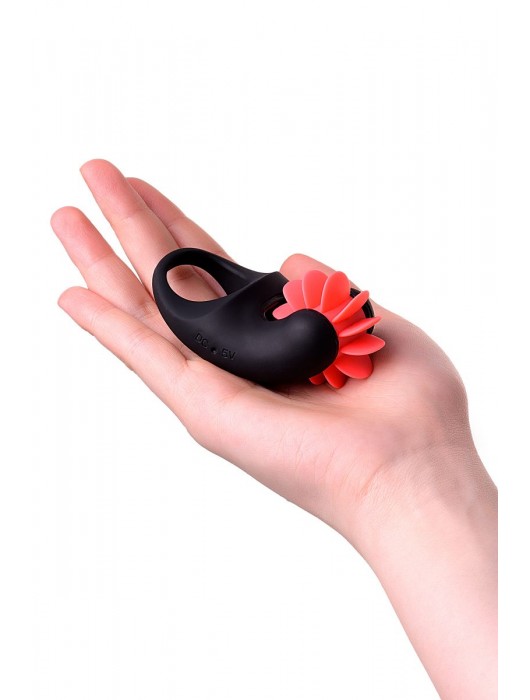 Чёрно-красное эрекционное виброкольцо Erotist - Erotist Adult Toys - в Ноябрьске купить с доставкой