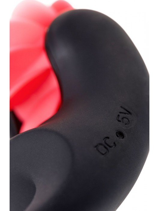 Чёрно-красное эрекционное виброкольцо Erotist - Erotist Adult Toys - в Ноябрьске купить с доставкой