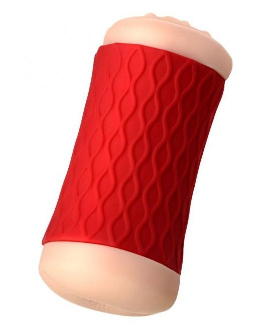 Двухсторонний мастурбатор JOS  NADIN в красном цилиндре - JOS - в Ноябрьске купить с доставкой