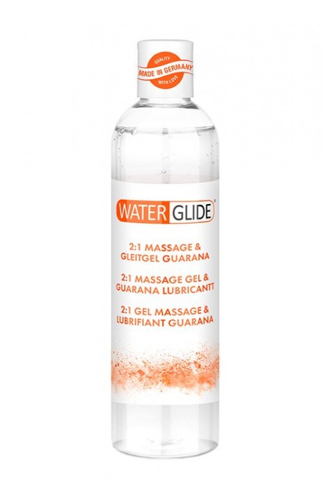 Гель-смазка 2-в-1 MASSAGE   LUBRICANT GUARANA - 300 мл. - Waterglide - купить с доставкой в Ноябрьске