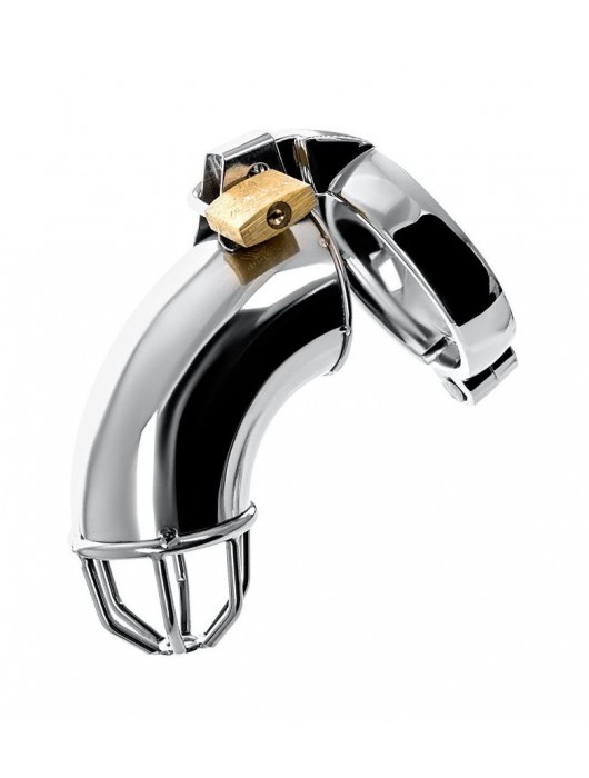 Серебристый мужской пояс верности TOYFA Metal - ToyFa - купить с доставкой в Ноябрьске