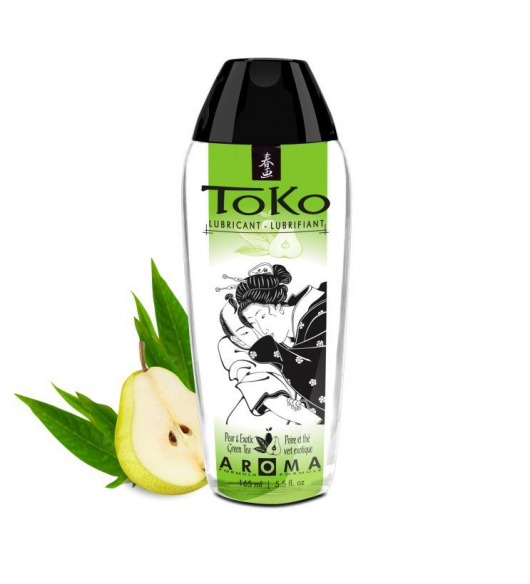 Интимный гель TOKO Pear   Exotic Green Tea с ароматом груши и зеленого чая - 165 мл. - Shunga - купить с доставкой в Ноябрьске