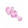 Розовая фигурная анальная втулка - 9,8 см. - Sexus в Ноябрьске Розовая фигурная анальная втулка - 9,8 см. - Sexus