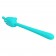 Аквамариновый гибкий вибратор - 14,2 см. - Baile купить в Ноябрьске с доставкой в Orgasmix.ru Аквамариновый гибкий вибратор - 14,2 см. - Baile