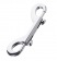 Серебристый двухсторонний карабин TOYFA Metal - ToyFa - купить с доставкой в Ноябрьске Серебристый двухсторонний карабин TOYFA Metal - ToyFa - купить с доставкой в Ноябрьске